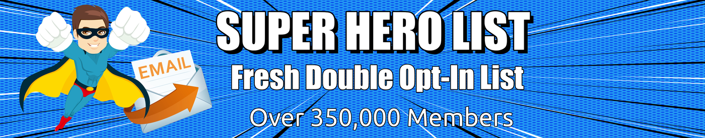 Double Opt In Solo Ad :: Super Hero List